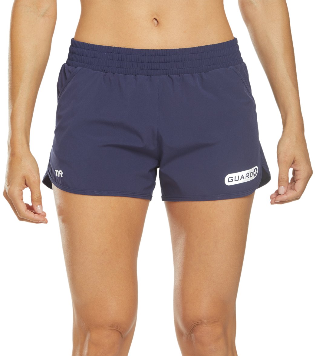 TYR Women's Guard Layla Board Short - Navy Xl Size Xl - Swimoutlet.com