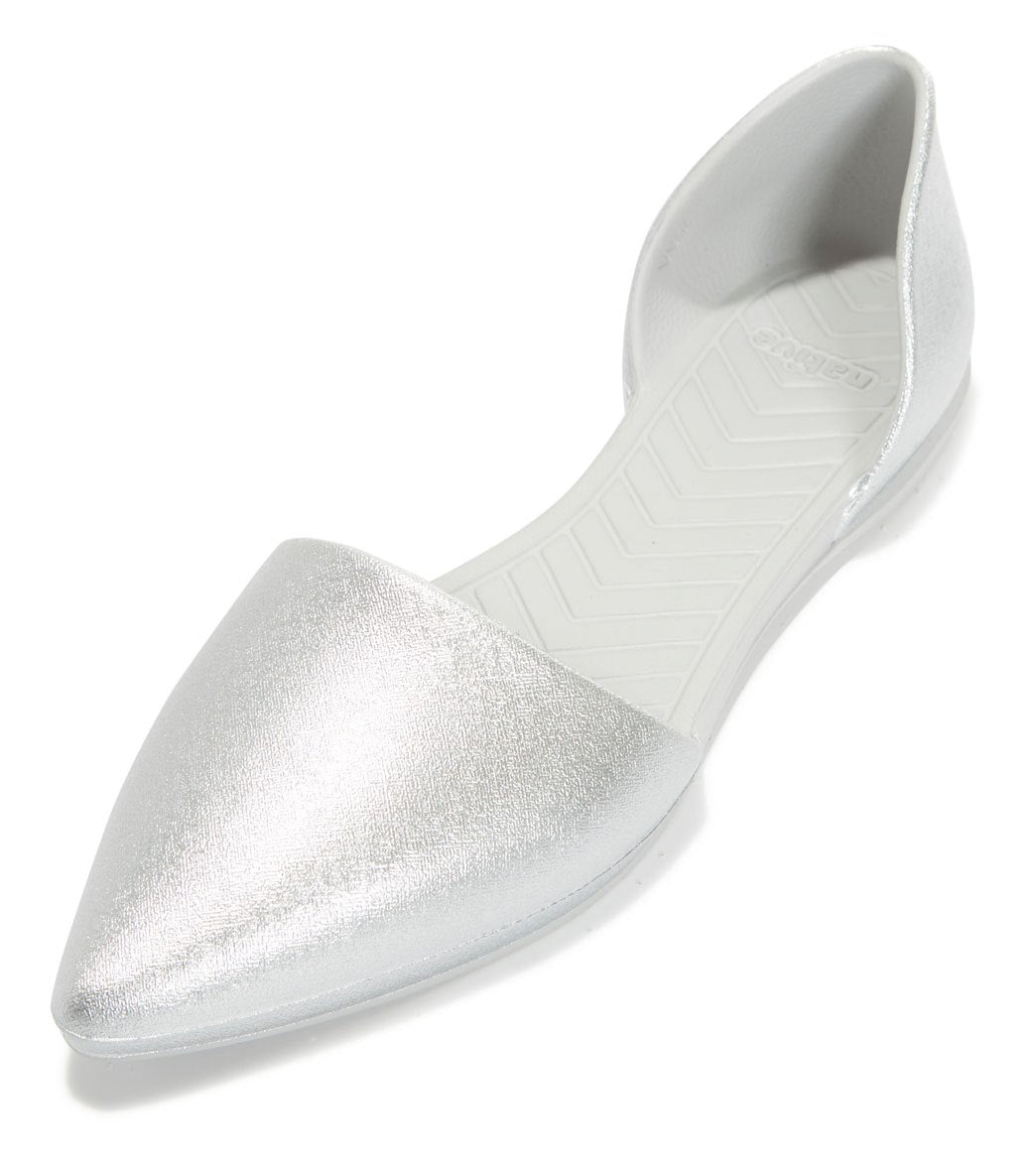 Native Audrey Metallic Slip-On Shoes - Silver W11 - Swimoutlet.com