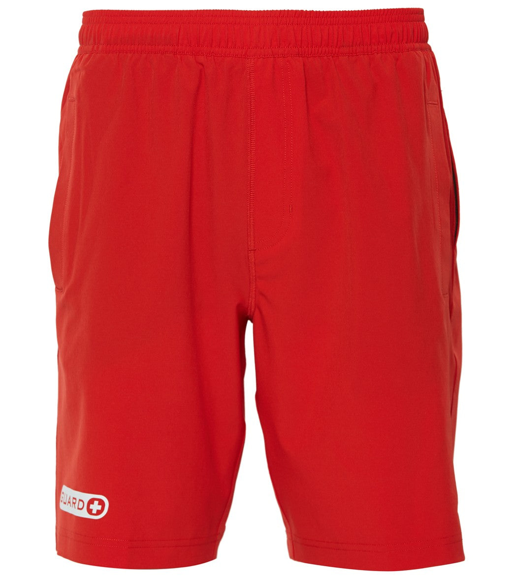 TYR Men's Guard Land To Water Short - Red Xl Size Xl - Swimoutlet.com