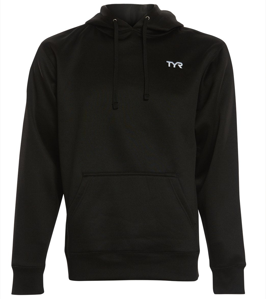 TYR Men's Alliance Pullover Hoodie - Black Xl Cotton/Polyester - Swimoutlet.com