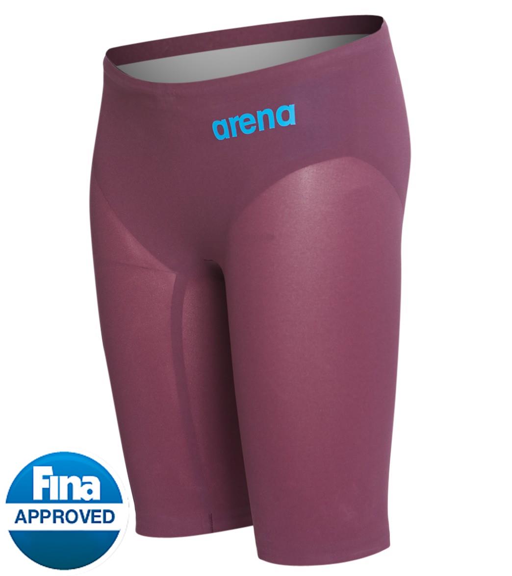 Arena Boys' Powerskin R-Evo One Jammer Tech Suit Swimsuit - Red Wine/Turquoise 22 Elastane/Polyamide/Polyamide/Elastane - Swimoutlet.com
