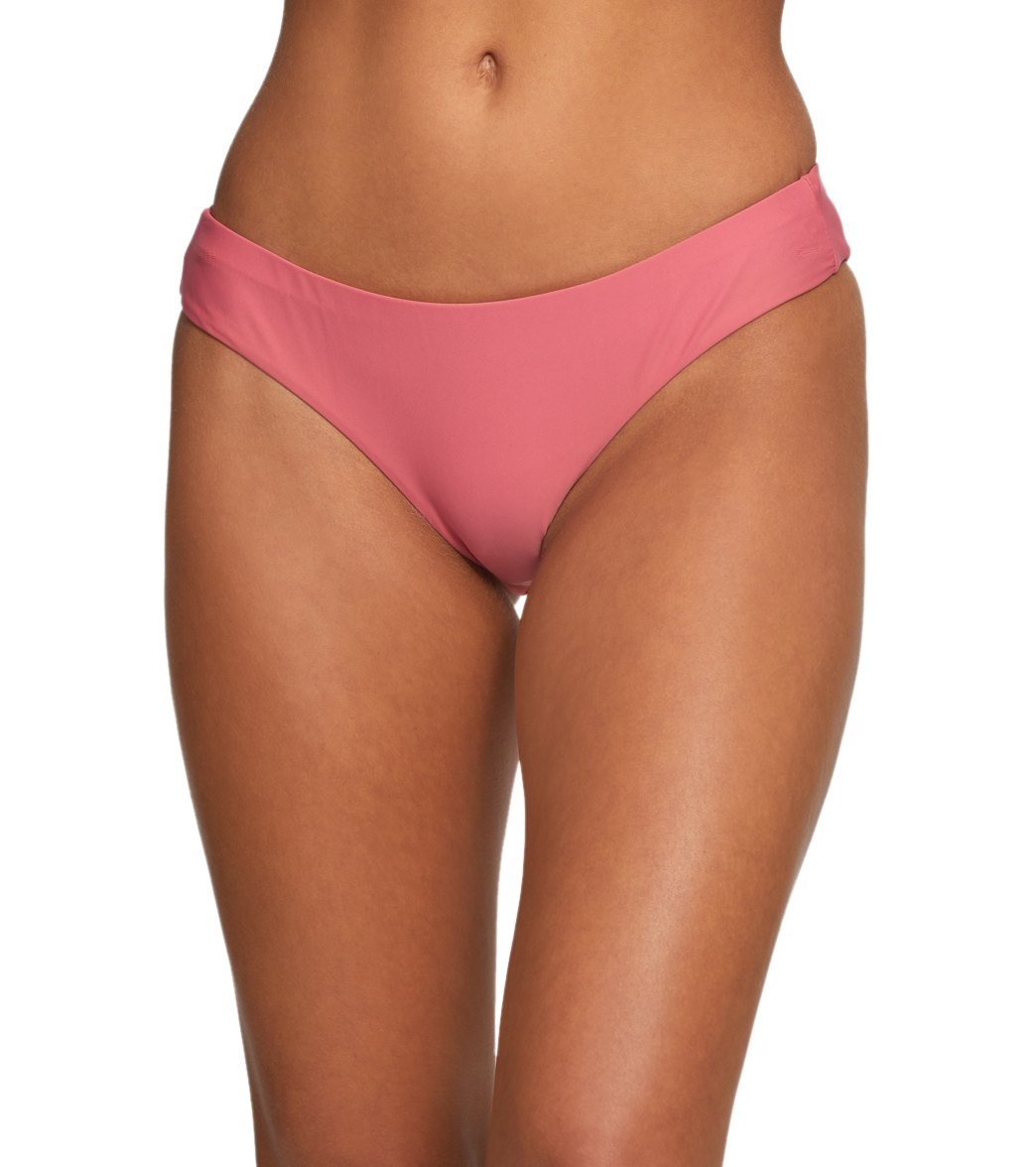 Raisins Samba Solids Mai Tai Bikini Bottom - Dusty Blush Medium - Swimoutlet.com