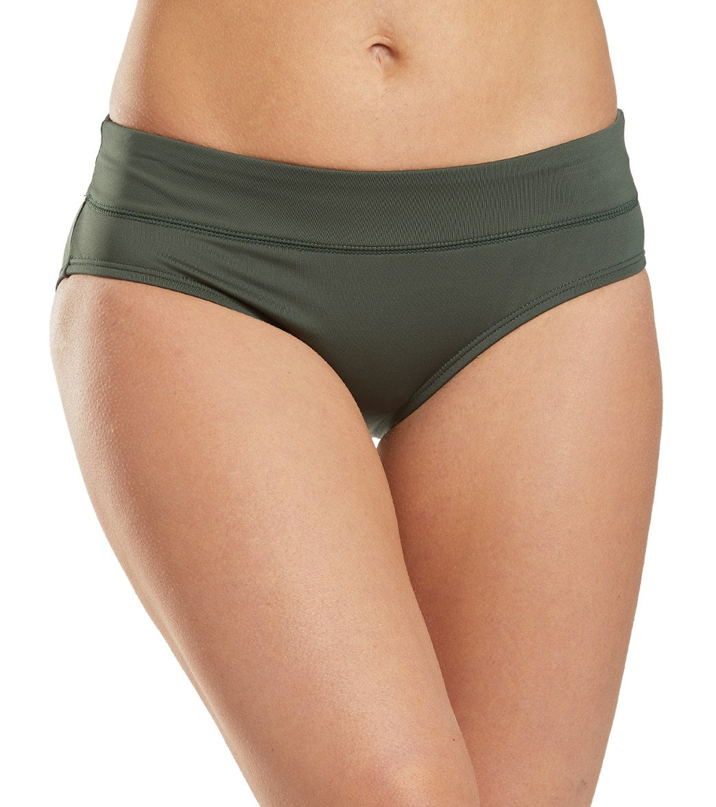 Nike Full Bikini Bottom - Galactic Jade X-Small Polyester - Swimoutlet.com