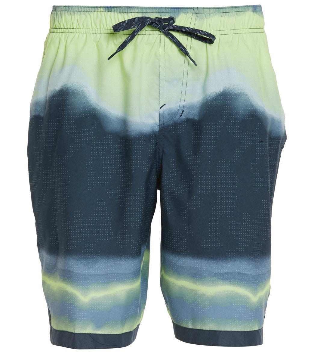 Nike Men's 20 Optic Halo Horizon Volley Shorts - Barely Volt Xxl Polyester - Swimoutlet.com