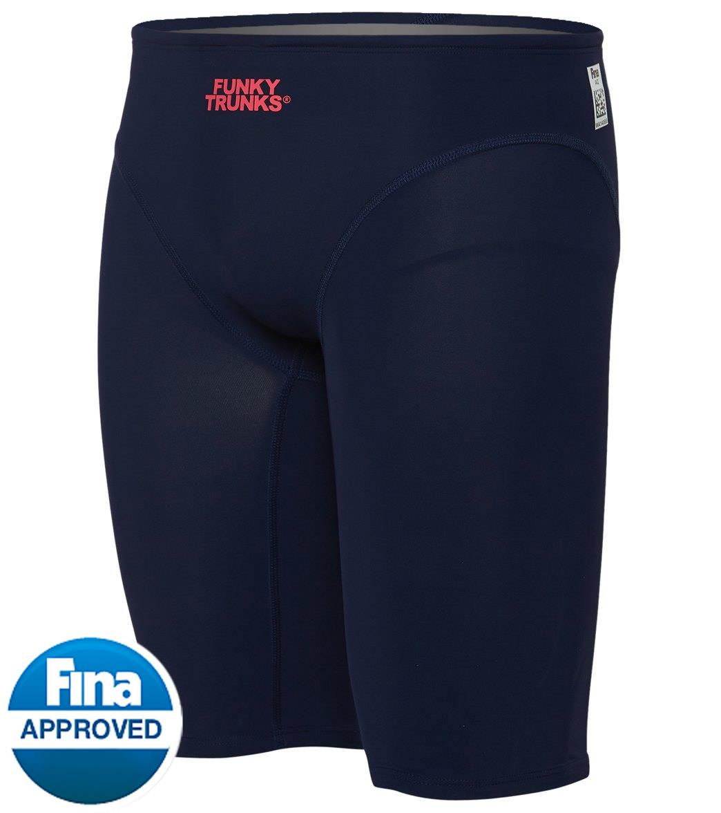 Funky Trunks men's apex viper jammer tech suit swimsuit - navy 20 polyamide/elastane - swimoutlet.com