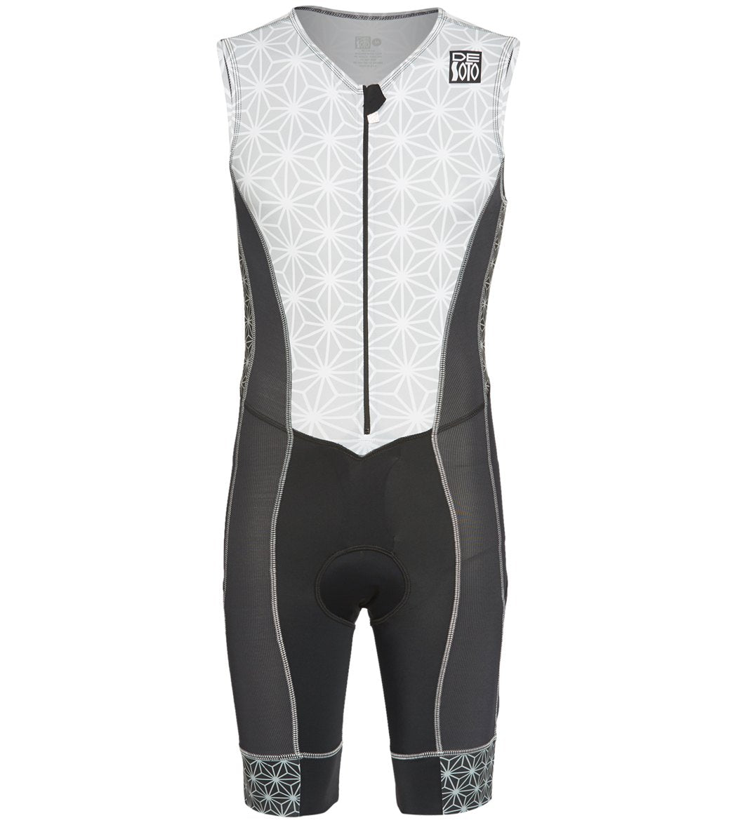 Desoto Men's Forza Tri Suit - Graphite Sparkle Medium - Swimoutlet.com