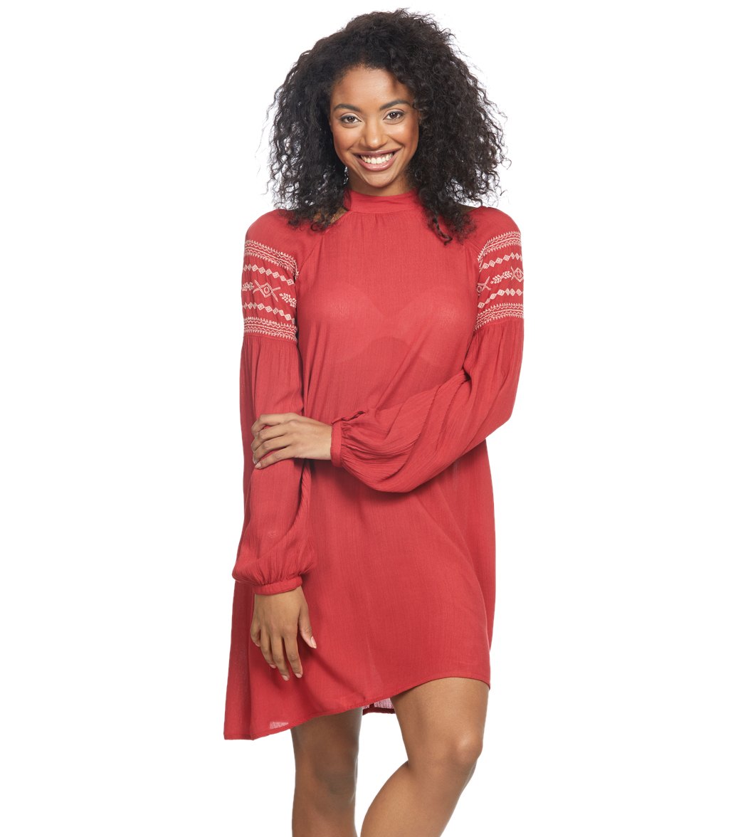 O'neill Mirage Woven Dress - Red Small - Swimoutlet.com