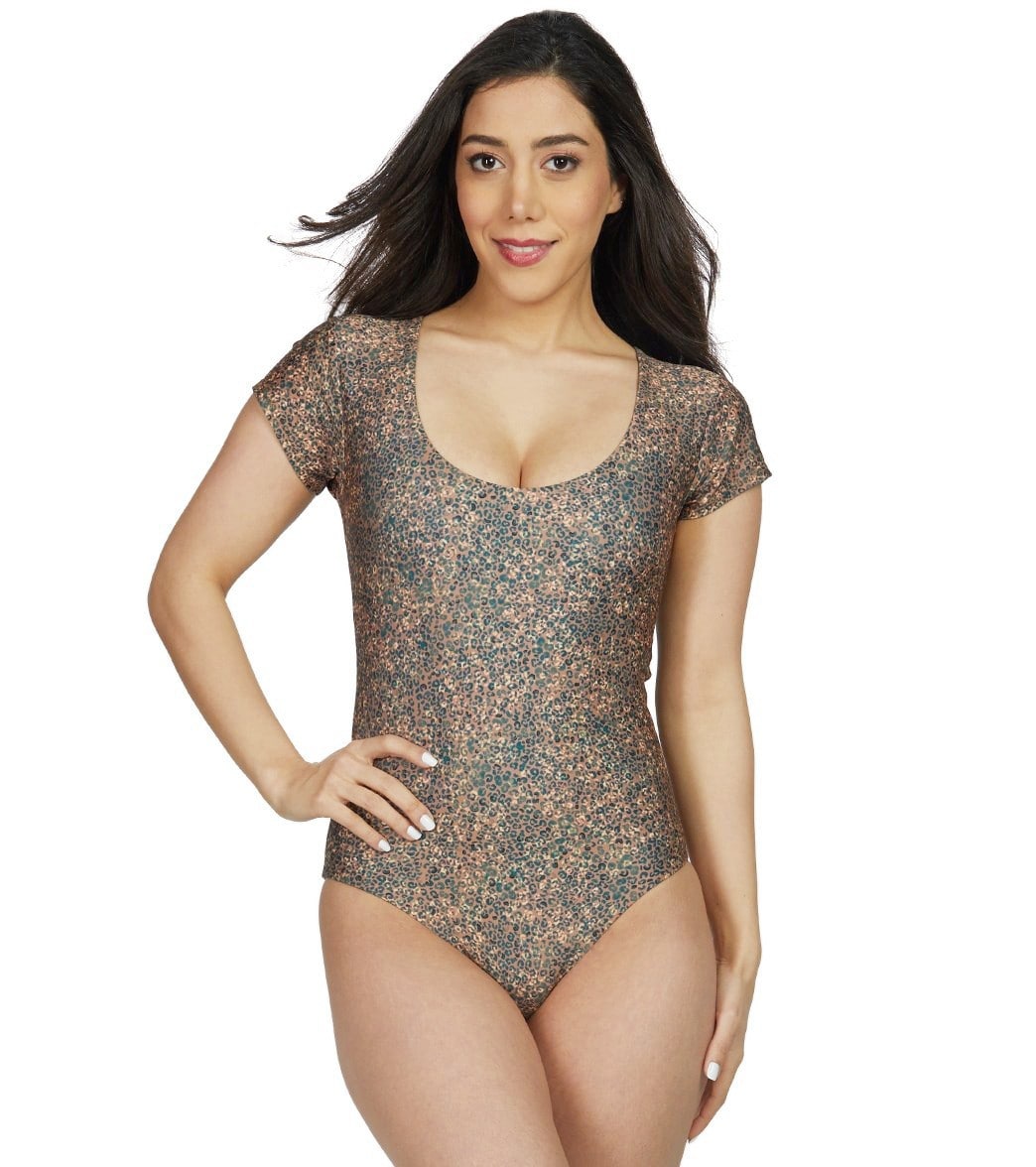 Stone Fox Swim Nude Animal Nava One Piece Swimsuit - X-Small Polyester/Spandex - Swimoutlet.com