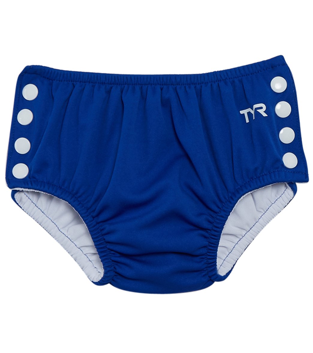 TYR Baby Snap Swim Diaper - Blue Small 0-12 Months - Swimoutlet.com