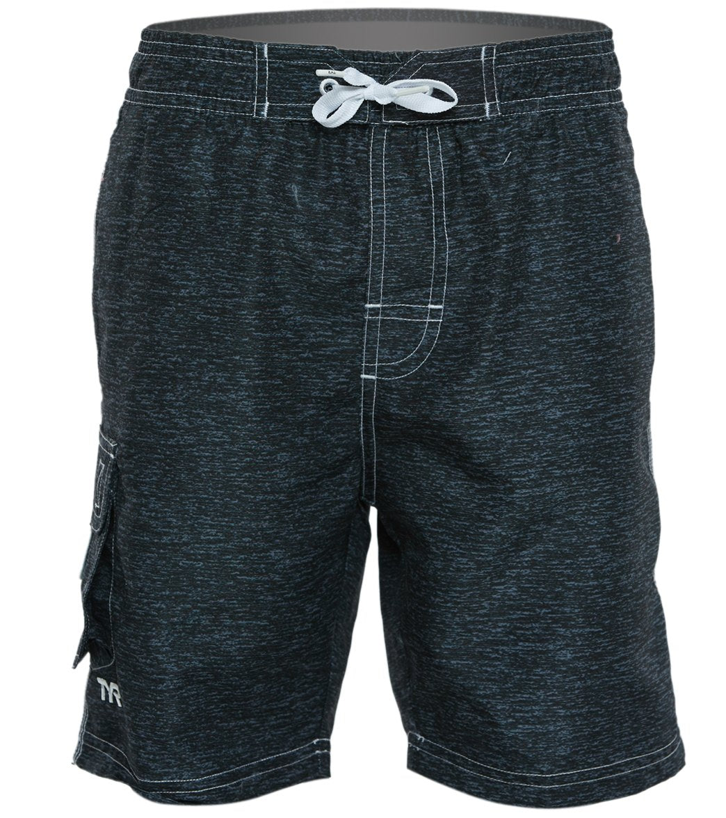 TYR Boys' Tahoe Challenger Swim Short Big Kid - Black Medium 8/10 - Swimoutlet.com