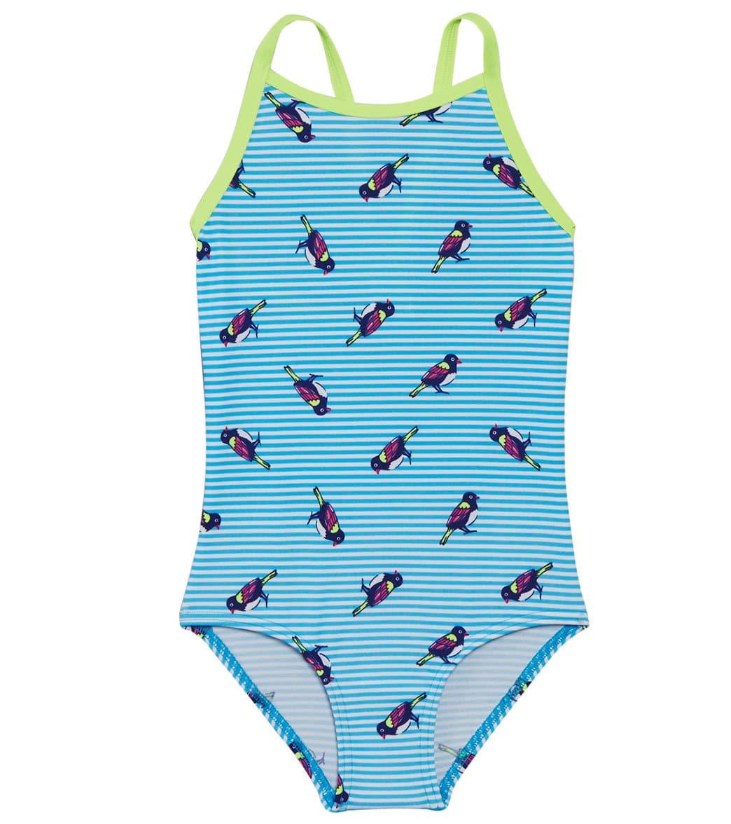 Funkita Toddler Girls' Tweety Tweet Printed One Piece Swimsuit - Blue Multi 2 Polyester - Swimoutlet.com