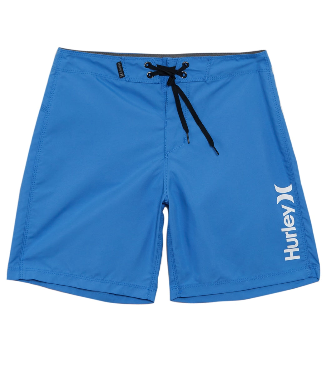 Hurley Boys' One And Only Supersuede Boardshorts Big Kid - Pacific Blue 23 Polyester - Swimoutlet.com