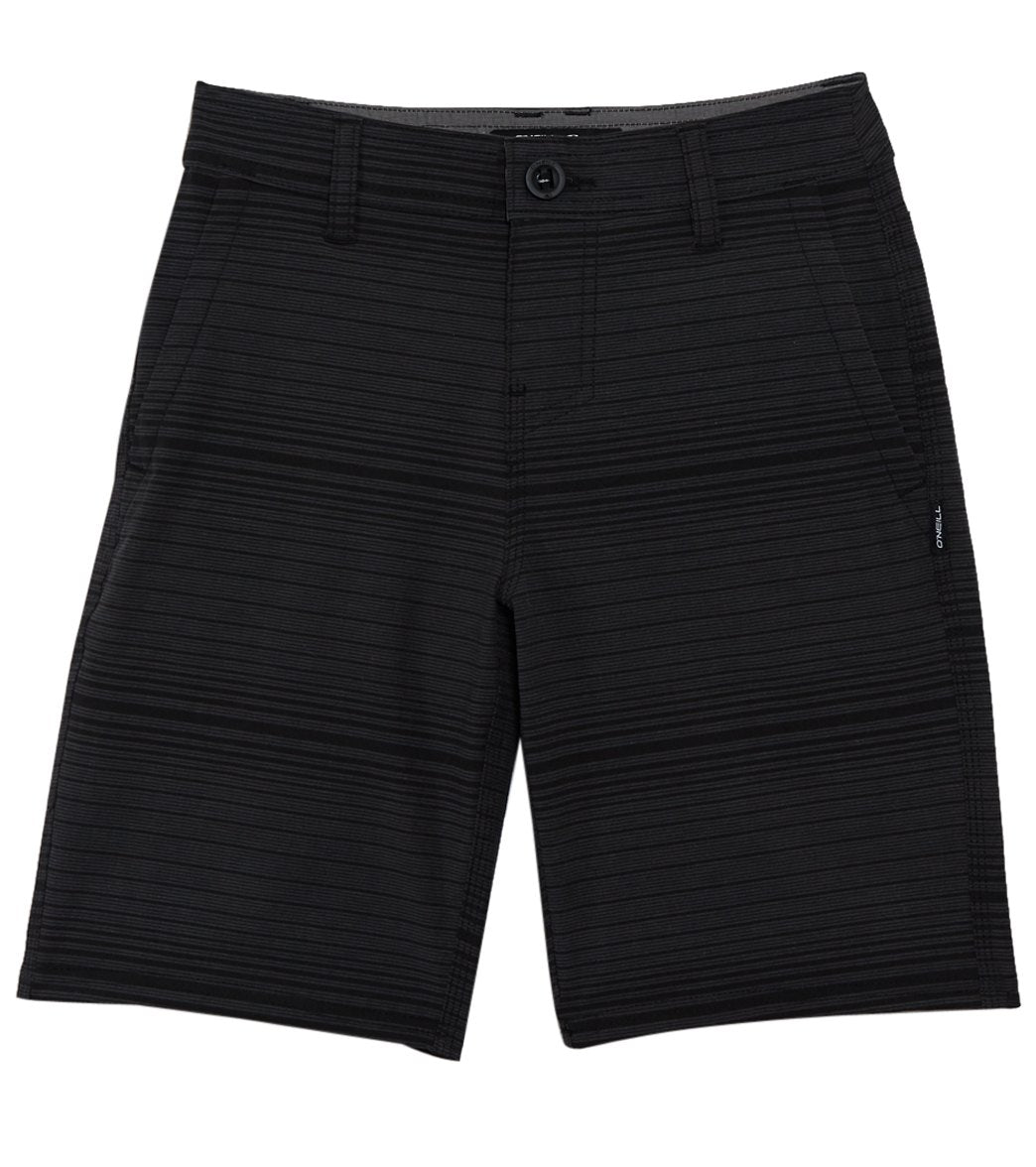 O'neill Boys' Locked Stripe Walkshorts Big Kid - Black 23 - Swimoutlet.com