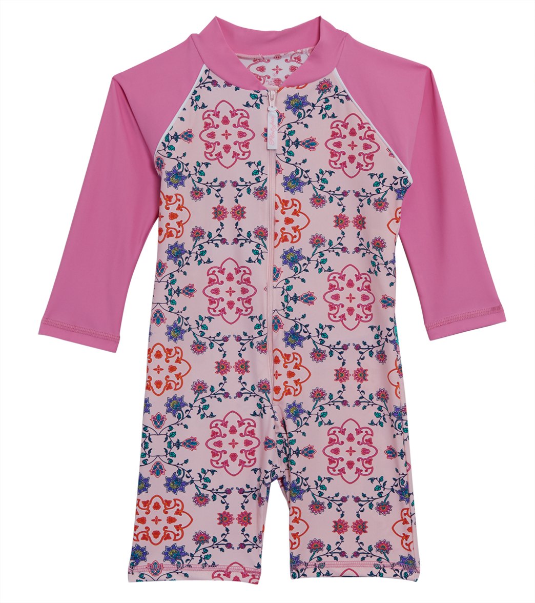 Platypus Australia Girls' Secret Garden One Piece Rash Guard Baby Toddler - 1 - Swimoutlet.com