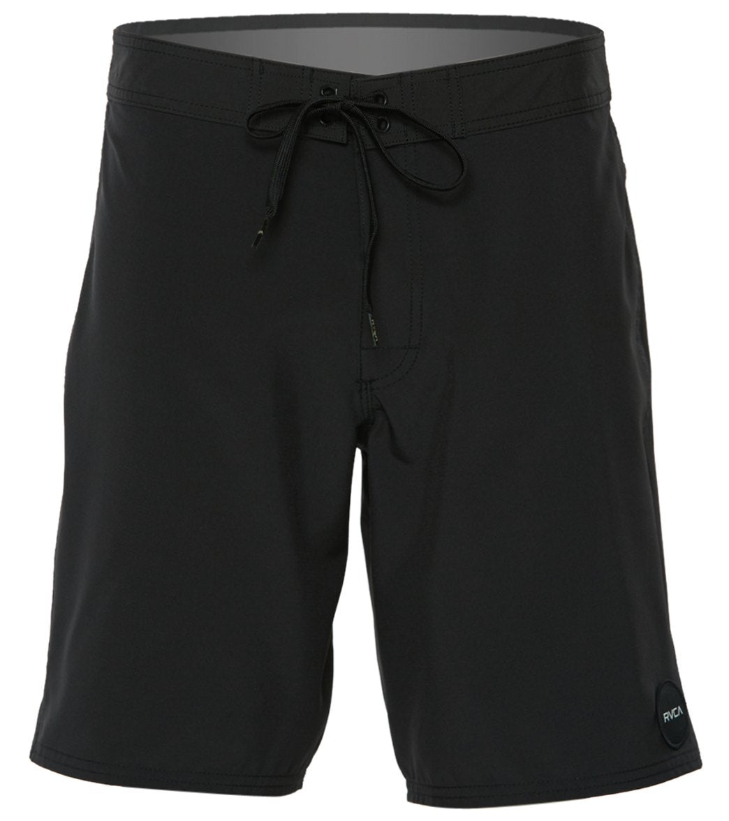 Rvca Men's Va 19 Solid Trunk Boardshorts - Black 29 - Swimoutlet.com