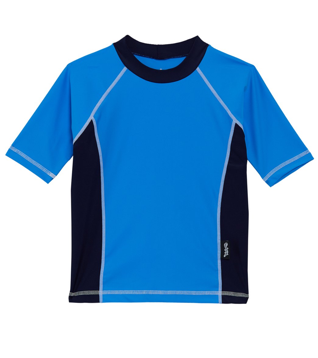 Platypus Australia Boys' Ocean Short Sleeve Rash Guard - 4 - Swimoutlet.com