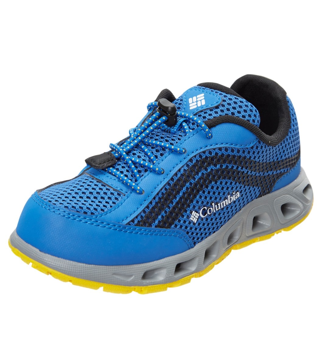 Columbia Youth Drainmaker Iv Water Shoe - Stormy Blue Deep Yellow 6 Blue - Swimoutlet.com