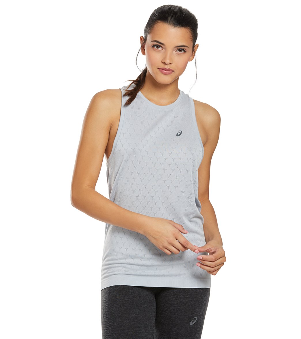 Asics Women's Gel Cool Sleeveless - Mid Grey Small - Swimoutlet.com