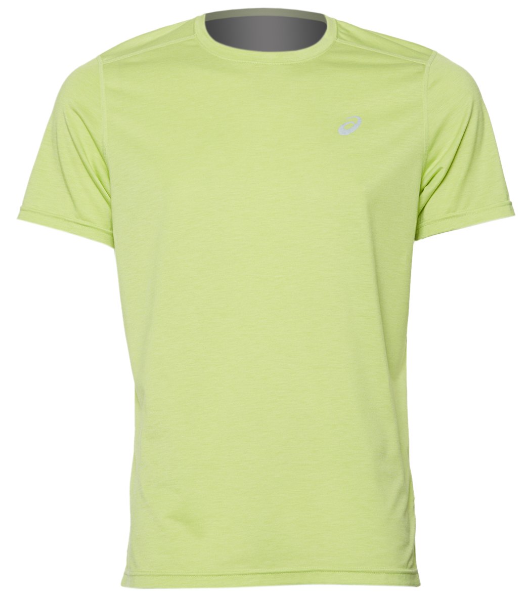 Asics Men's Short Sleeve Performance Run Top Shirt - Neon Lime Small - Swimoutlet.com