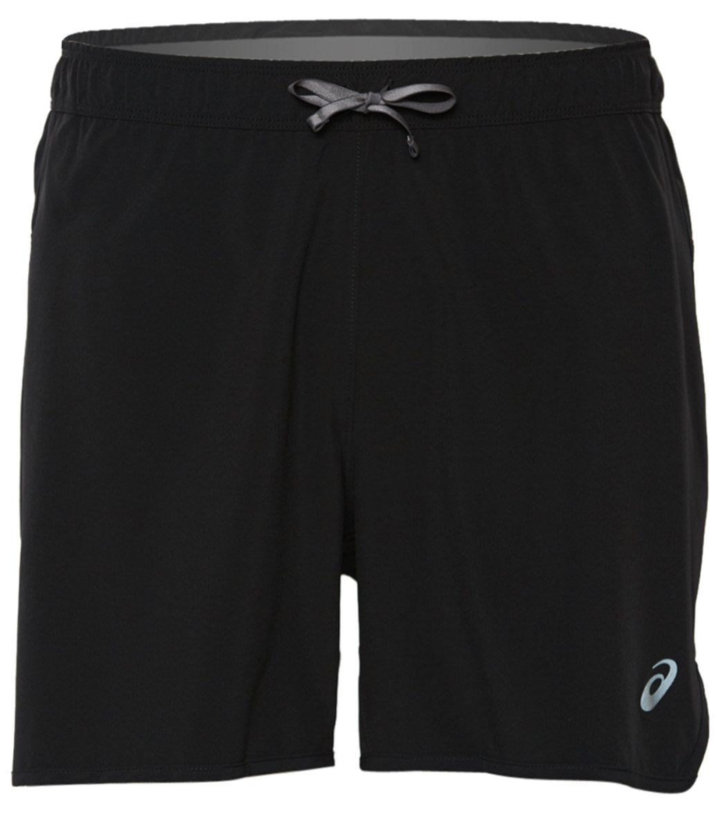 Asics Men's 5 Run Short - Performance Black Large Polyester - Swimoutlet.com