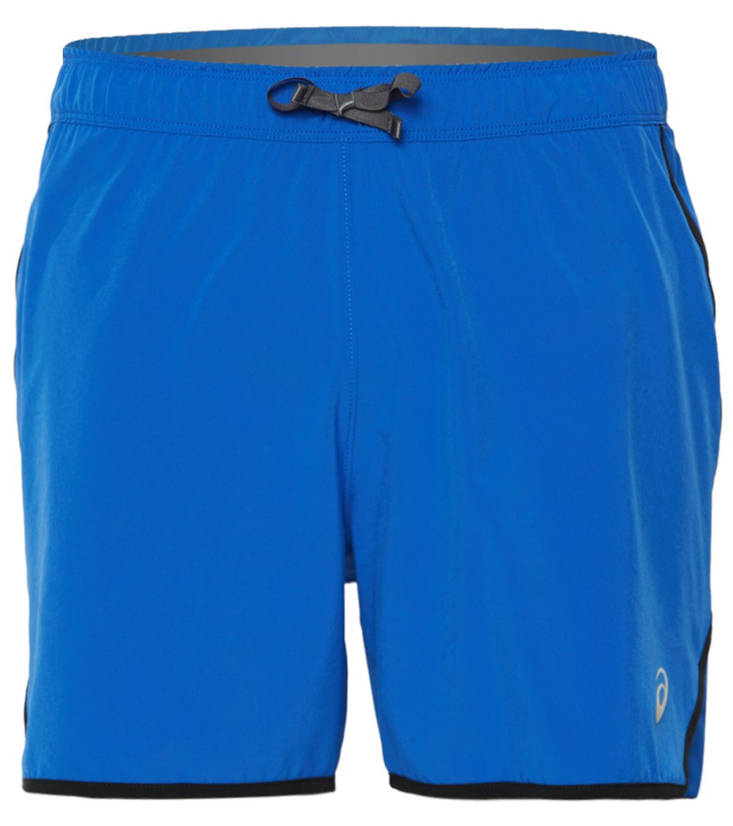 Asics Men's 5 Run Short - Illusion Blue Small Polyester - Swimoutlet.com