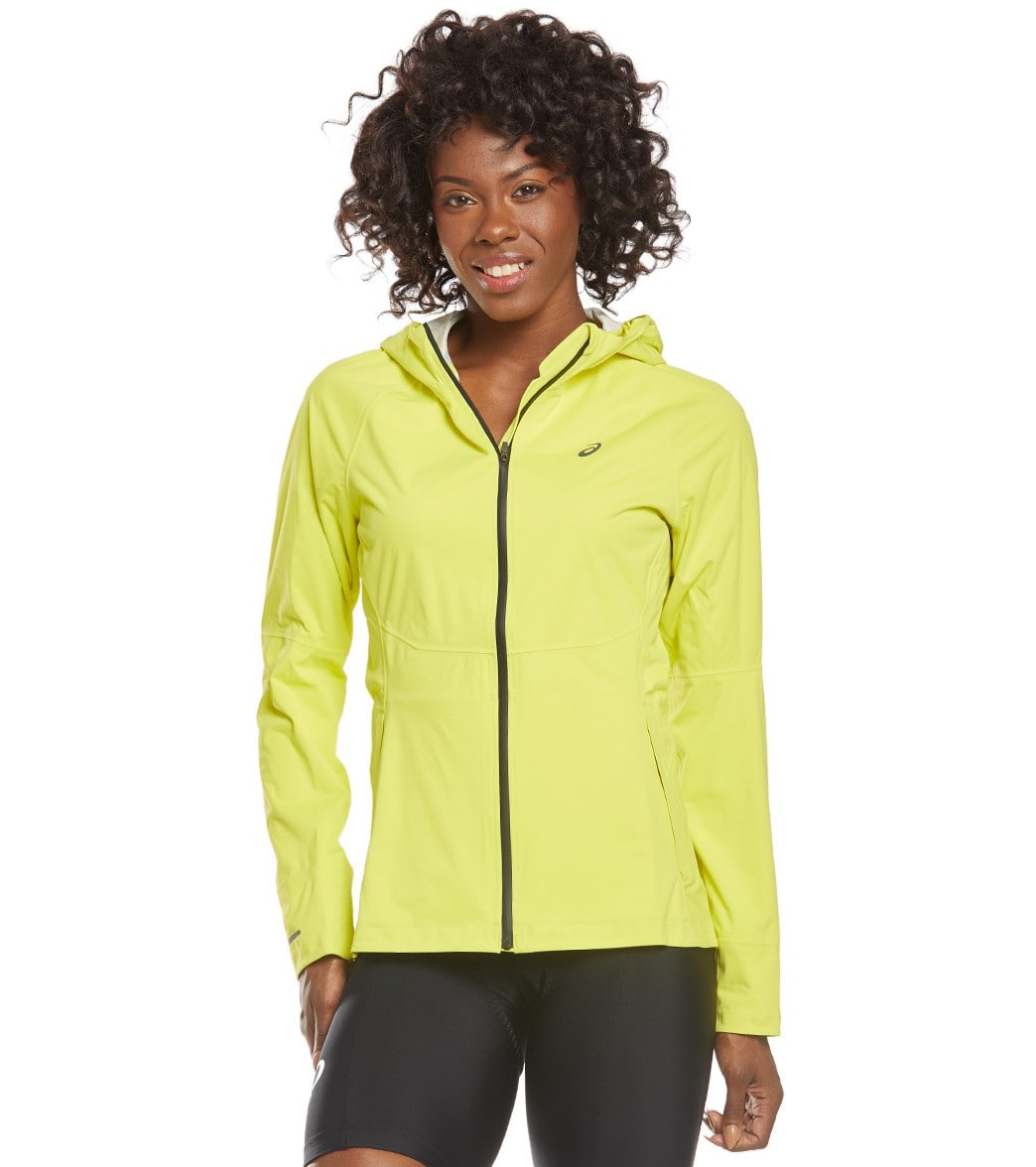 Asics Women's Accelerate Jacket - Lemon Spark Xl Polyester - Swimoutlet.com