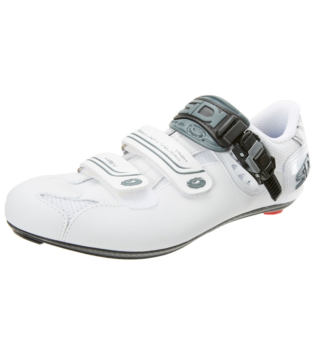 Sidi Men's Genius Shadow Cycling Shoe Classic Fit - White/White 46.5 - Swimoutlet.com