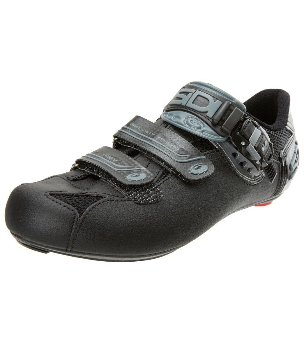 Sidi Men's Genius Shadow Cycling Shoe Mega Fit - Black/Black 46.5 - Swimoutlet.com