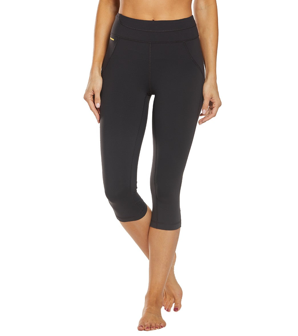 Lole Women's Livy High Waist Capris - Black Small - Swimoutlet.com