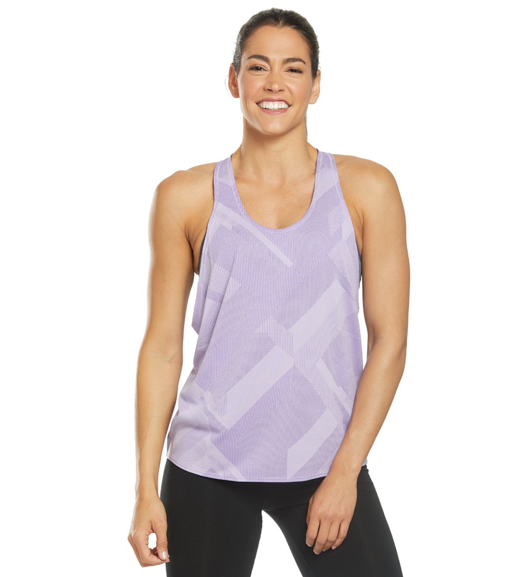 Brooks Women's Array Tank - Lilac Eclipse Medium Polyester - Swimoutlet.com