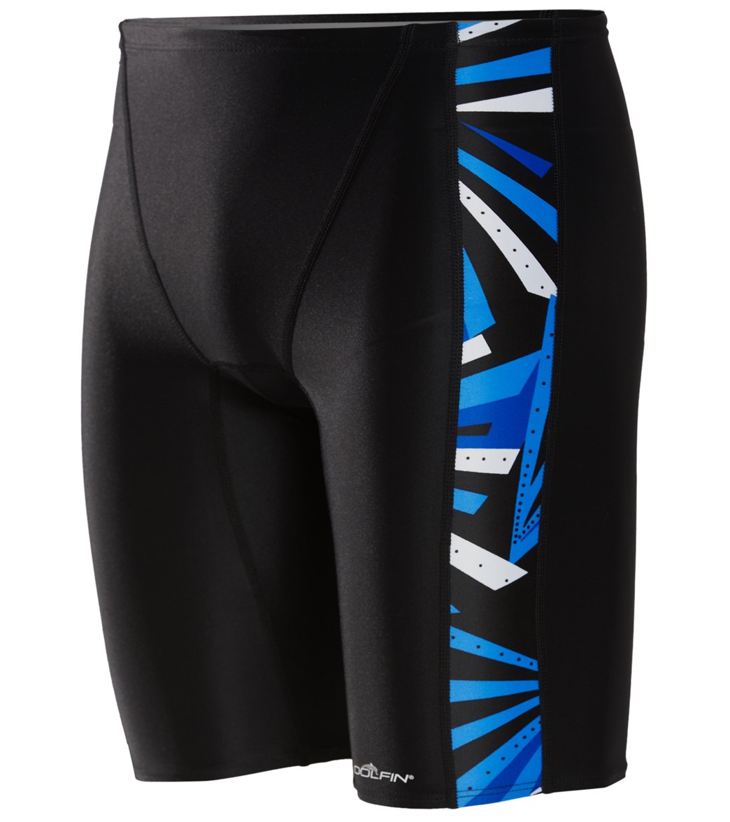 Dolfin Xtrasleek Men's Spyker Spliced Jammer Swimsuit - Blue/Blue 22 Nylon/Xtra/Life/Lycra® - Swimoutlet.com