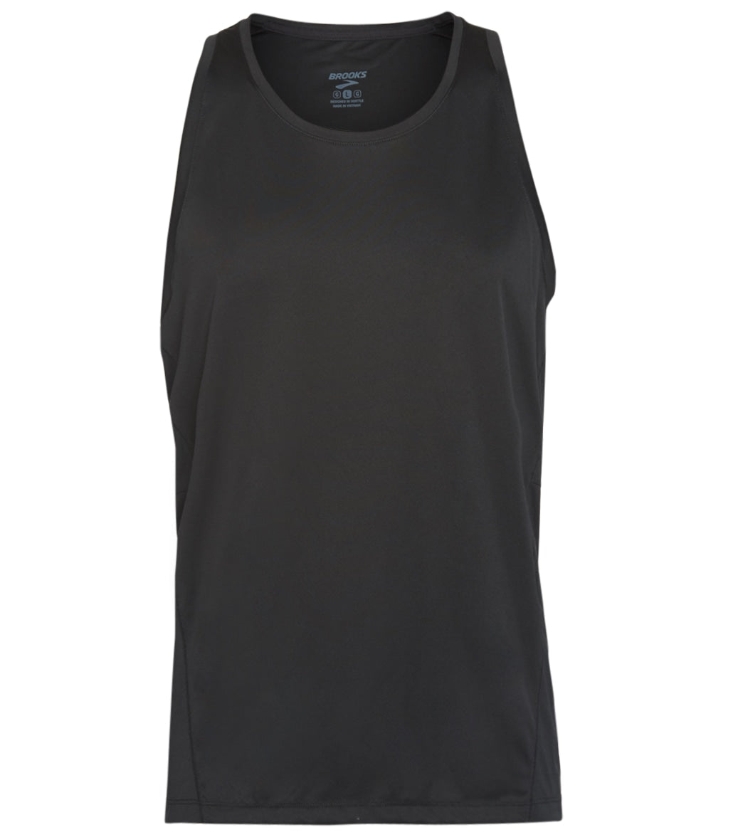 Brooks Men's Stealth Singlet Shirt - Black Xl Size Xl Polyester - Swimoutlet.com