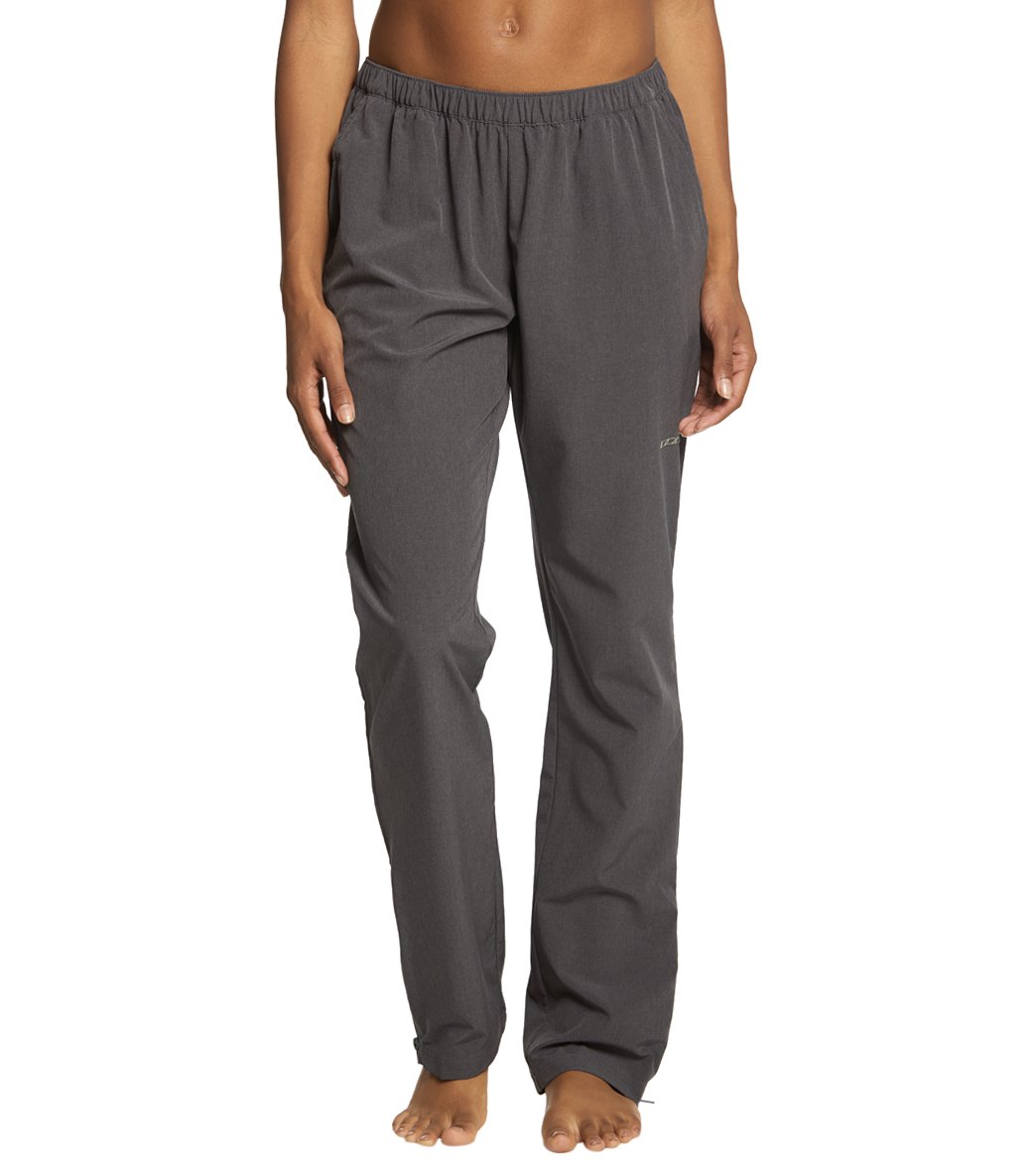 Dolfin Women's Warm-Up Pants - Gray Medium Polyester/Spandex - Swimoutlet.com