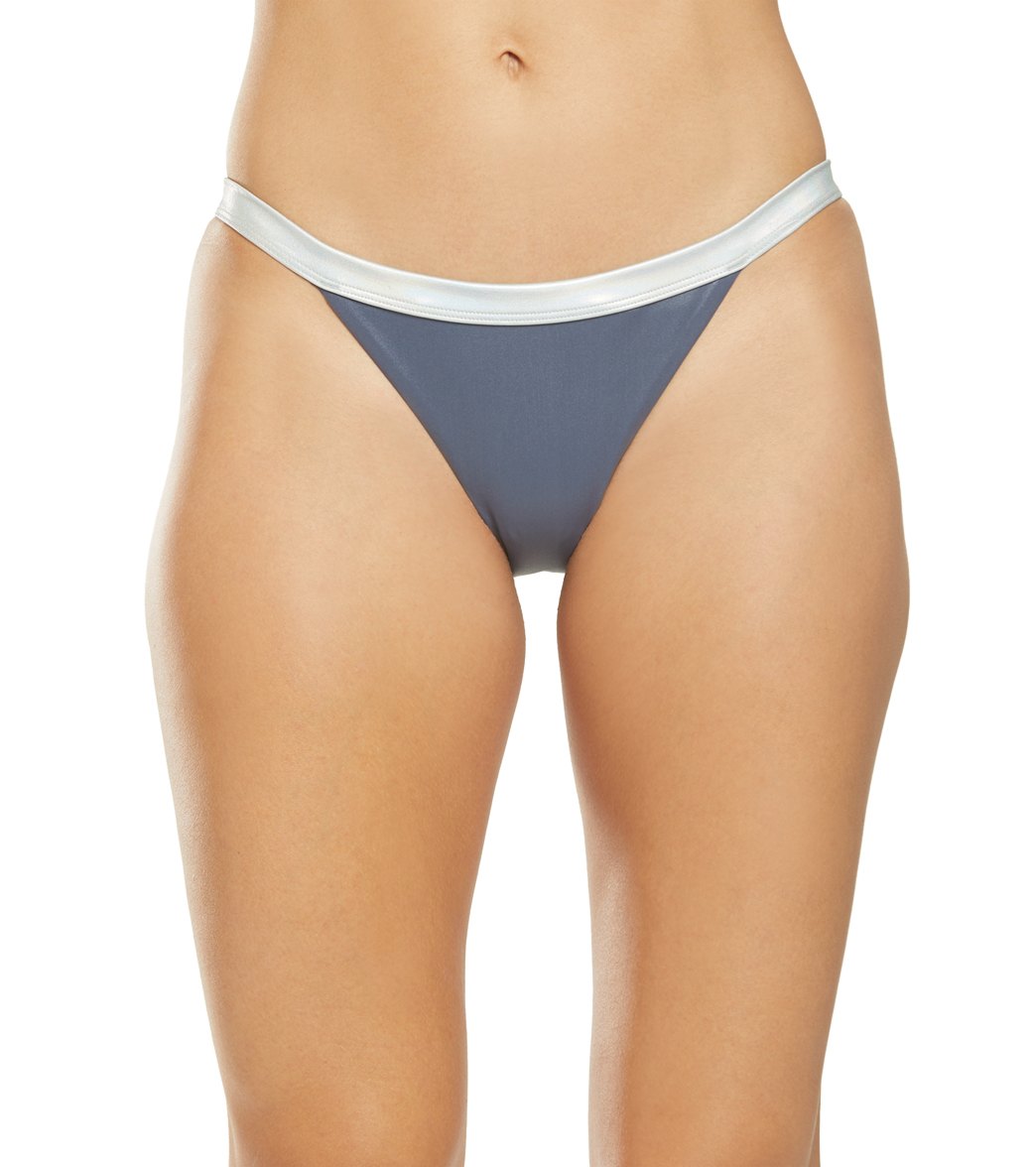 Nike Women's Flash Bikini Bottom - Monsoon Blue Xl Size Xl Polyester - Swimoutlet.com