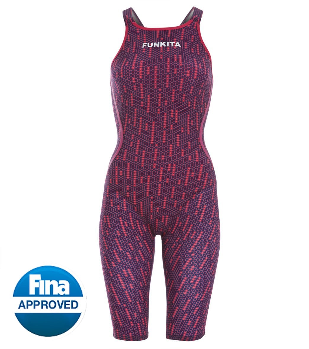 Funkita Women's Apex Predator Kneeskin Tech Suit Swimsuit - Pink 20 Elastane/Polyester - Swimoutlet.com