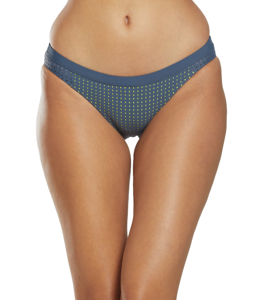 Nike Women's Sport Mesh Bikini Bottom - Monsoon Blue Medium Size Medium Polyester - Swimoutlet.com