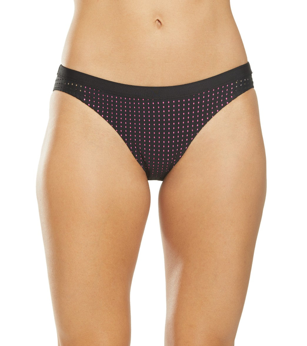 Nike Women's Sport Mesh Bikini Bottom - Black Small Size Small Polyester - Swimoutlet.com