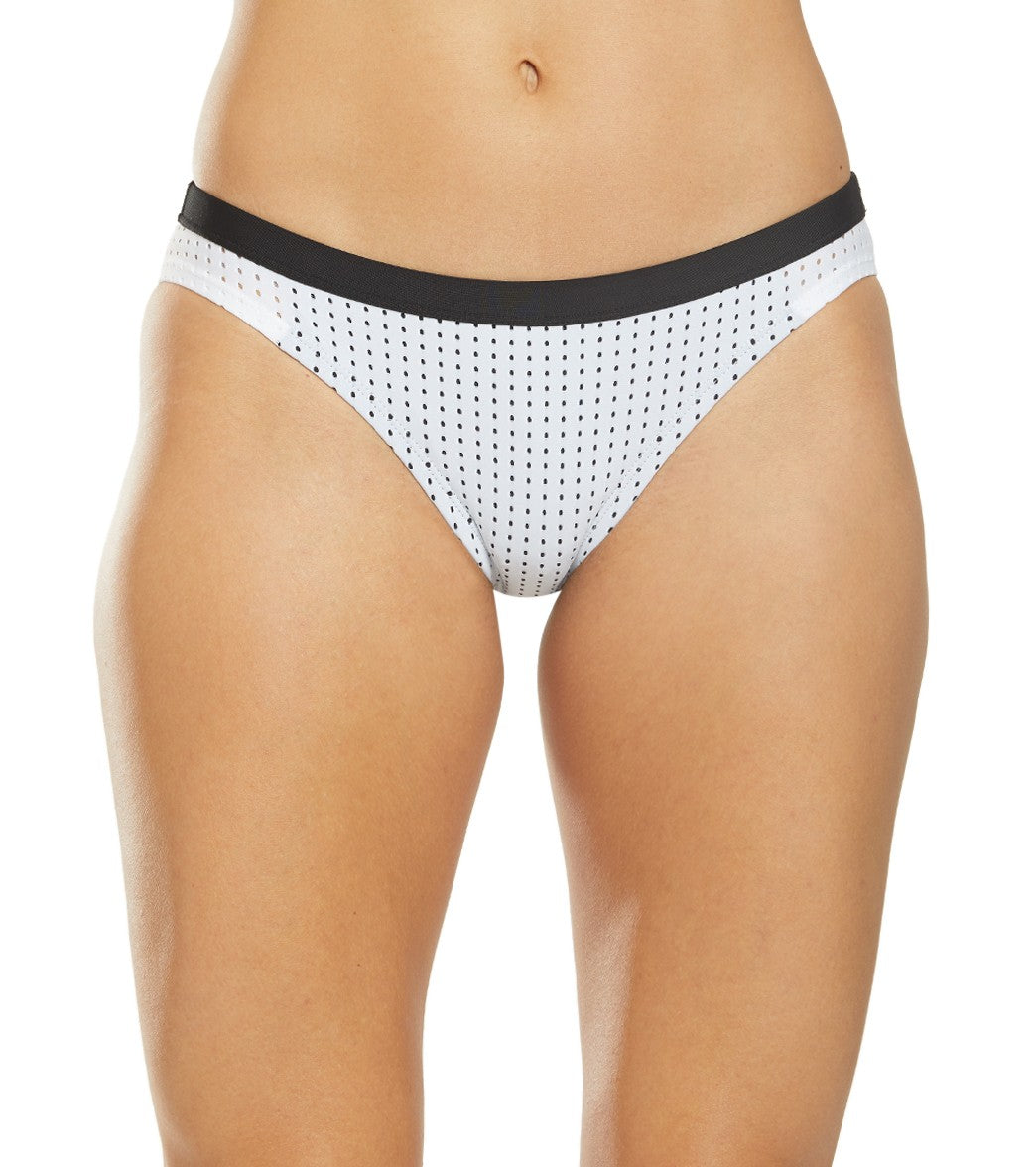 Nike Women's Sport Mesh Bikini Bottom - White Small Size Small Polyester - Swimoutlet.com