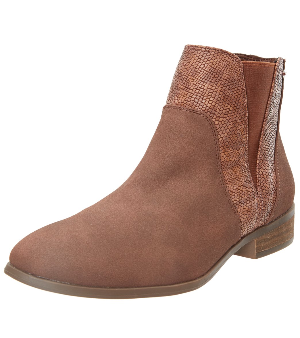 Roxy Women's Linn Pull On Boot - Brown 7.5 Polyurethane - Swimoutlet.com