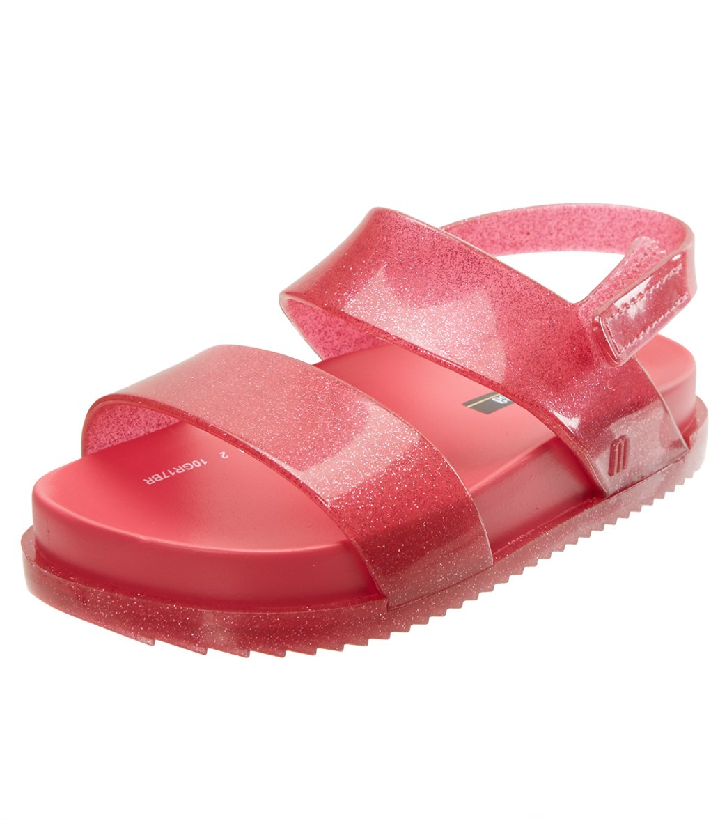 Mel By Melissa Girls' Cosmic Sandals - Pink Glitter 5 12-18 Months - Swimoutlet.com