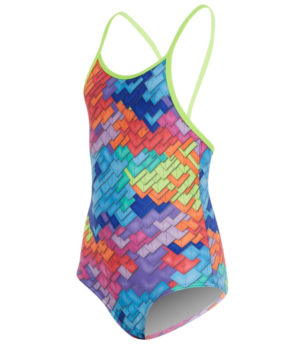 Funkita Toddler Girls Layer Cake One Piece Swimsuit - Multi Pink 2T - Swimoutlet.com