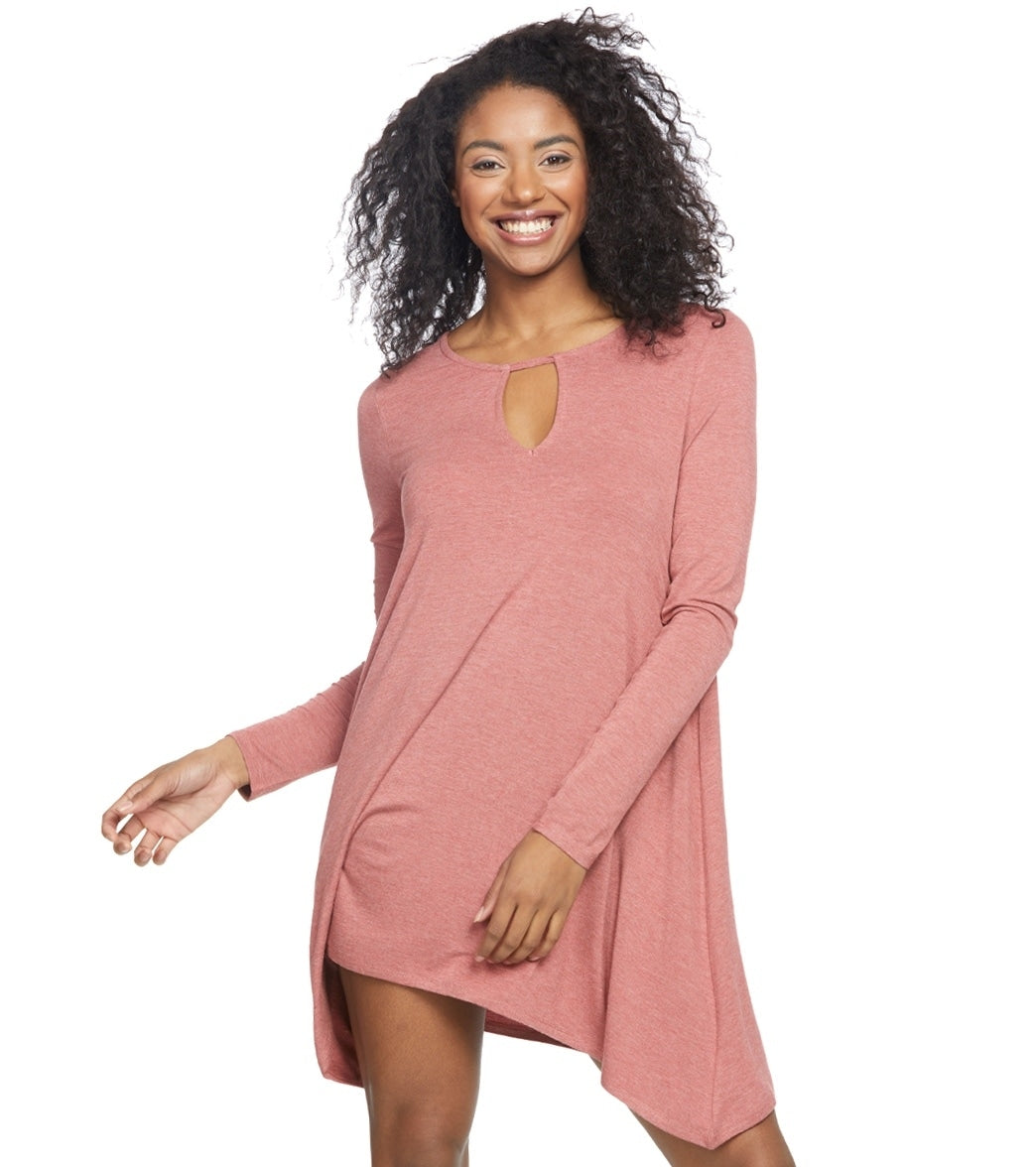 Rip Curl Women's Essentials Long Sleeve Dress - Red X-Small - Swimoutlet.com