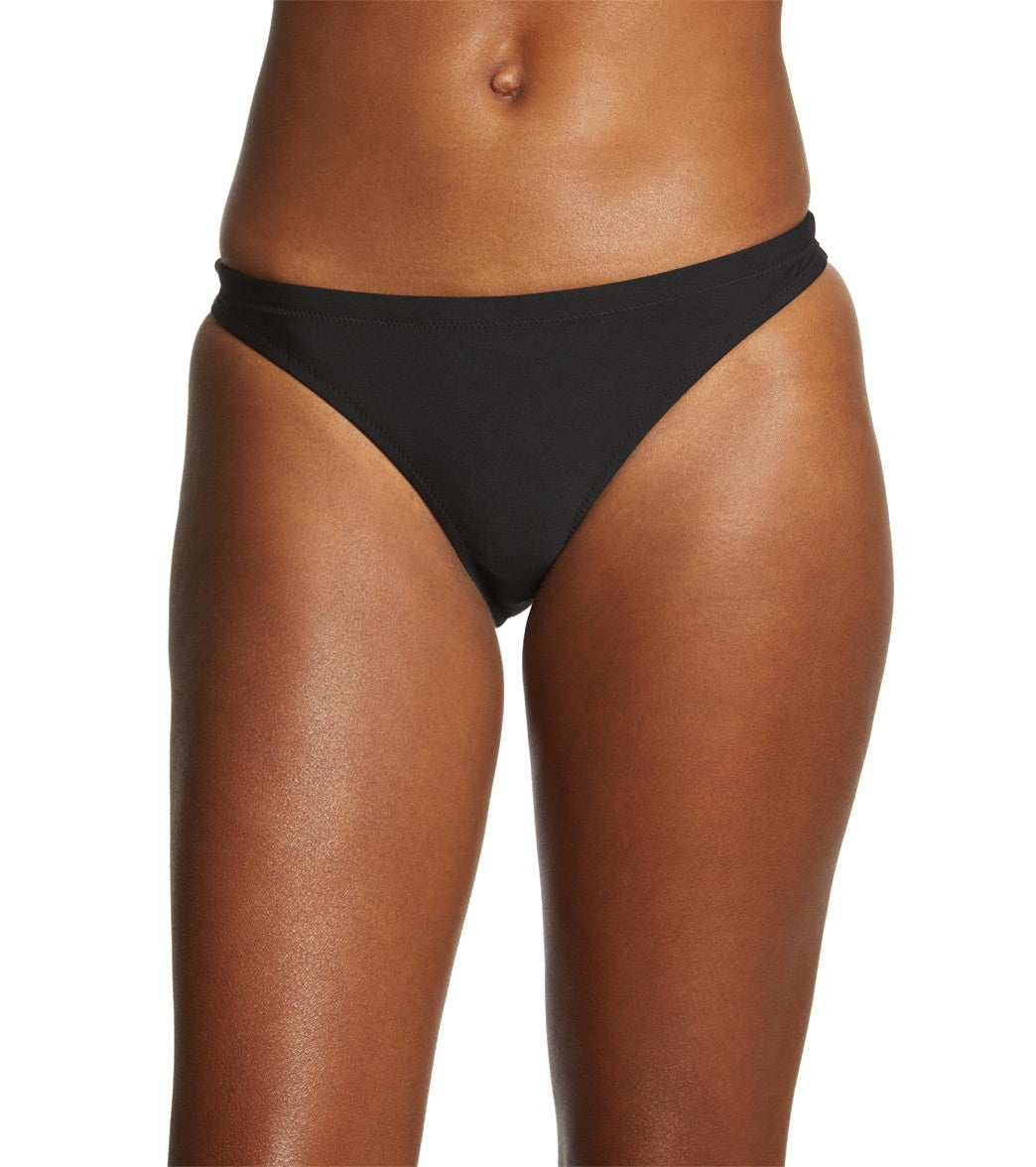 Speedo Women's Turnz Low Rise Bikini Bottom - Black Large Size Large - Swimoutlet.com