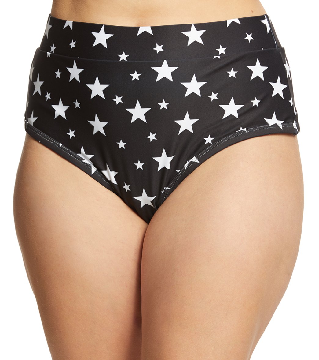 Alpine Butterfly plus size star lover bikini bottom - 4x - swimoutlet.com