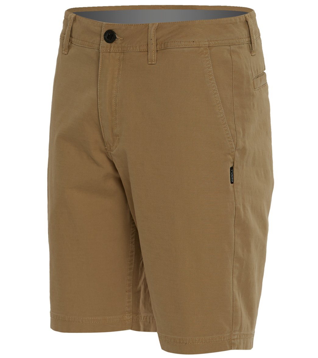 O'neill Men's Jay Stretch Chino 20 Short - Khaki 29 Cotton/Elastane - Swimoutlet.com