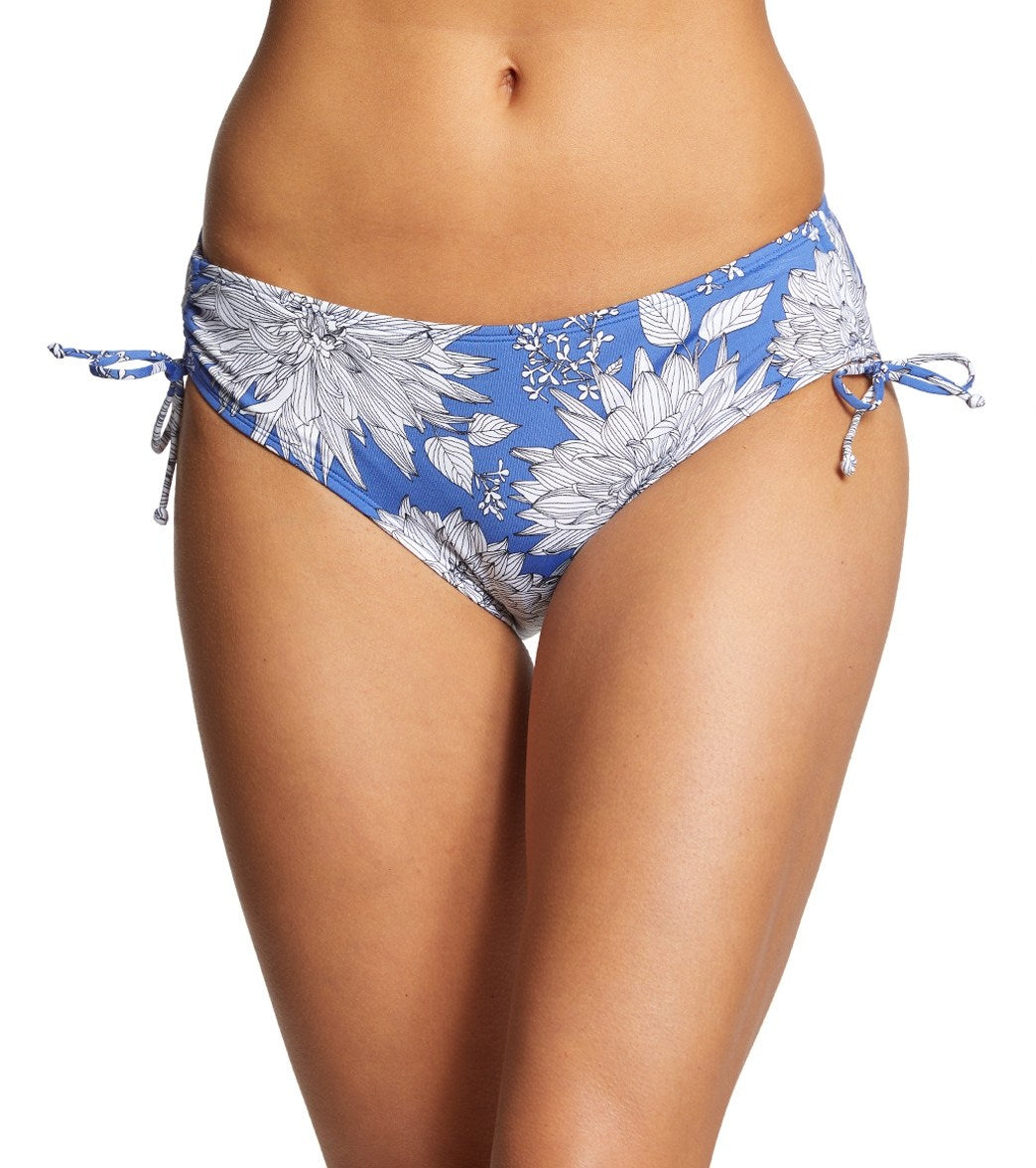 Amoena Jersey Bikini Bottom - Denim Blue/White 14 - Swimoutlet.com