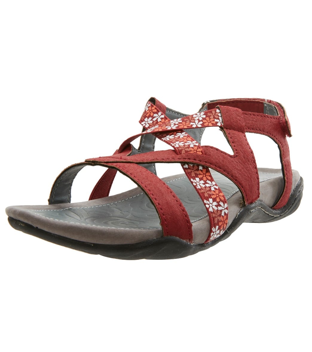 Jambu Women's Woodland Strappy Sandals - Red 6 100% Rubber - Swimoutlet.com