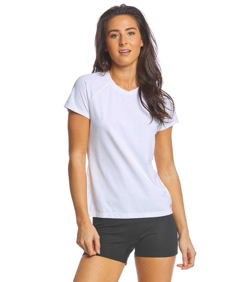 Xcel Women's Signature Short Sleeve Ventx Top - White X-Small Polyester - Swimoutlet.com