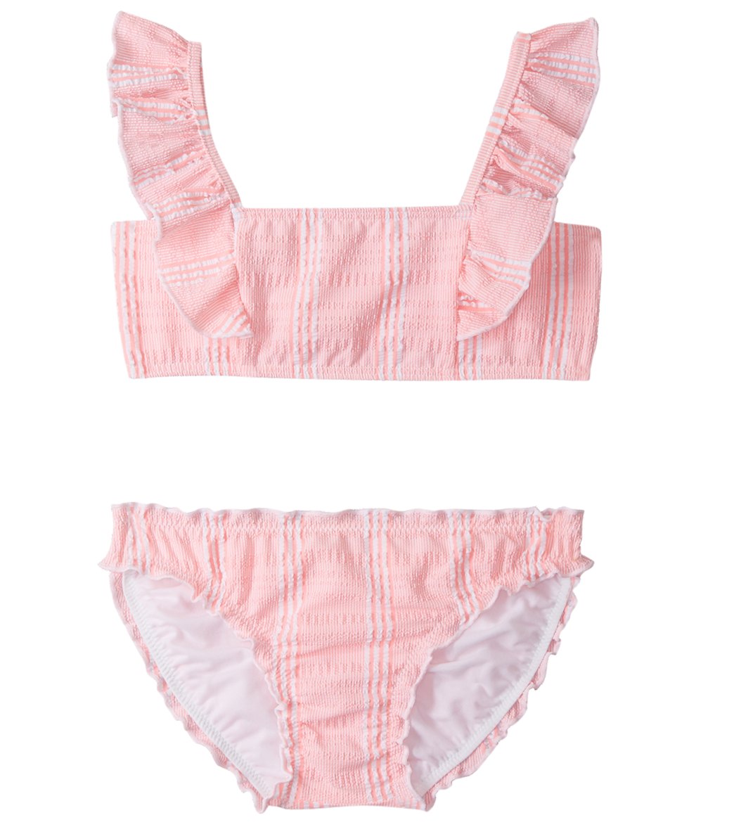 Seafolly Girls' Bohemian Jardin Stripe Mini Tube Bikini Toddler - Blossom Pink 3 Polyester/Nylon/Elastane - Swimoutlet.com