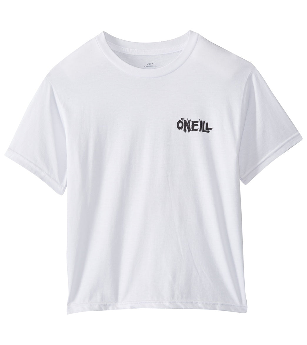 O'neill Boys' Enemy Short Sleeve Tee Shirt Big Kid - White Small Cotton/Polyester - Swimoutlet.com